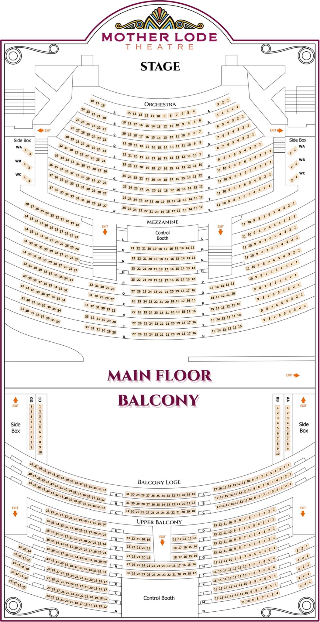 Seating - The Mother Lode Theatre